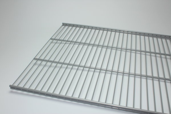Twin wire shelfves L600 T400 mm whitealu