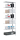 Anbauregal Schraubsystem RAL 7035, 3000x1000x400 mm, 7 Boeden, Typ 85 kg