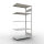 AB, Plug-in-Rack MULTIplus150, 2.000 x 1.000 x 600, 5 Shelves, Cross Brace, RAL 7035