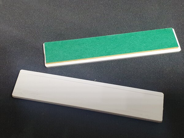 Namenschild einzeilig 12 mm weiss