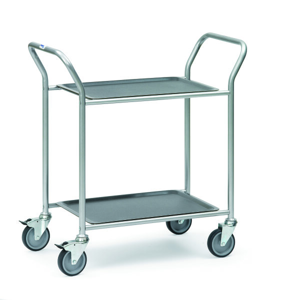 Servierwagen 5032 Ladeflaeche 430 x 610 mm - weissaluminium -