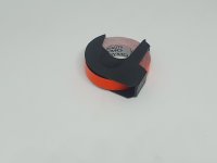 Dymo-Prägeband 9 mm x 3m weiss auf orange