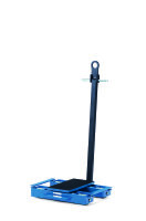 Fahrwerk, lenkbar  6958 Tragplatte 400 x 220 mm, 12 to.