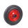 Vollgummirad 400 x 80 mm Stahlblech-Felge rot