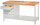 Werkbank 900x700x2000, links 1 Block, Schubl.: 3x100 mm + 1x200 mm; rechts: unterer Ablageboden