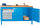Werkbank 900x700x1500, links 1 Block, Schubl.: 3x100 mm + 1x200 mm; rechts: 2-türiger Schrank
