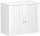 Anstell-Querrollladenschrank Oberboden 25 mm, mit StellfÃ¼ÃŸen, abschlieÃŸbar, 800x425x720, Silber/WeiÃŸ
