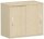 Anstell-Schiebetürenschrank Oberboden 25 mm, mit Stellfüßen, abschließbar, 800x425x720, Ahorn/Ahorn