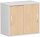 Anstell-SchiebetÃ¼renschrank Oberboden 25 mm, mit StellfÃ¼ÃŸen, abschlieÃŸbar, 800x425x720, Buche/Lichtgrau