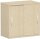 Schiebetürenschrank Oberboden 25 mm, mit Standfüßen, abschließbar, 800x425x798, Ahorn/Ahorn