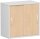 SchiebetÃ¼renschrank Oberboden 25 mm, mit StandfÃ¼ÃŸen, abschlieÃŸbar, 800x425x798, Buche/Lichtgrau