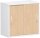 SchiebetÃ¼renschrank Oberboden 25 mm, mit StandfÃ¼ÃŸen, abschlieÃŸbar, 800x425x798, Buche/WeiÃŸ