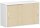 Anstell-SchiebetÃ¼renschrank Oberboden 25 mm, mit StellfÃ¼ÃŸen, abschlieÃŸbar, 1200x425x720, Ahorn/WeiÃŸ