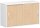 Anstell-Schiebetürenschrank Oberboden 25 mm, mit Stellfüßen, abschließbar, 1200x425x720, Buche/Weiß
