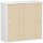 SchiebetÃ¼renschrank Oberboden 25 mm, mit StandfÃ¼ÃŸen, abschlieÃŸbar, 1200x425x1182, Ahorn/WeiÃŸ