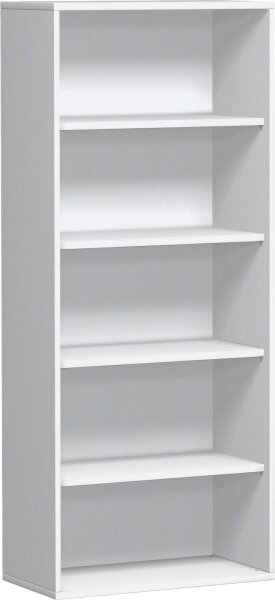 Regal, 4 Dekor-Einlegeböden, 800x425x1920, Weiß