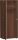 Garderobenschrank mit ausziehbarem Garderobenhalter, 1 Dekor-Einlegeboden, abschließbar, 800x425x1920, Nussbaum/Nussbaum