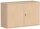 Flügeltürenschrank, 1 Dekor-Einlegeboden, abschließbar, 1200x425x768, Buche/Buche