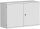 Flügeltürenschrank, 1 Dekor-Einlegeboden, abschließbar, 1200x425x768, Lichtgrau/Lichtgrau