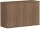 Flügeltürenschrank, 1 Dekor-Einlegeboden, abschließbar, 1200x425x768, Nussbaum/Nussbaum