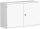 Flügeltürenschrank, 1 Dekor-Einlegeboden, abschließbar, 1200x425x768, Weiß/Weiß