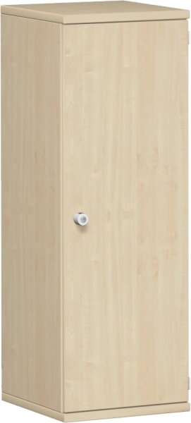 Flügeltürenschrank, 2 Dekor-Einlegeböden, abschließbar, Schloss links, 400x425x1152, Ahorn/Ahorn