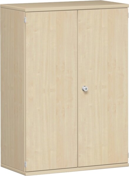 Flügeltürenschrank, 2 Dekor-Einlegeböden, abschließbar, 800x425x1152, Ahorn/Ahorn