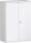 Flügeltürenschrank, 2 Dekor-Einlegeböden, abschließbar, 800x425x1152, Weiß/Weiß