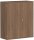 Flügeltürenschrank, 2 Dekor-Einlegeböden, abschließbar, 1000x425x1152, Nussbaum/Nussbaum