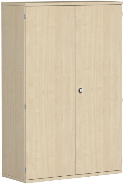 Flügeltürenschrank, 3 Dekor-Einlegeböden, abschließbar, 1000x425x1536, Ahorn/Ahorn