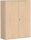 Flügeltürenschrank, 3 Dekor-Einlegeböden, abschließbar, 1200x425x1536, Buche/Buche