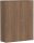 Flügeltürenschrank, 3 Dekor-Einlegeböden, abschließbar, 1200x425x1536, Nussbaum/Nussbaum