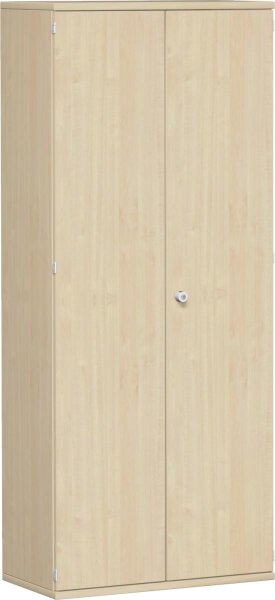 Flügeltürenschrank, 4 Dekor-Einlegeböden, abschließbar, 800x425x1920, Ahorn/Ahorn