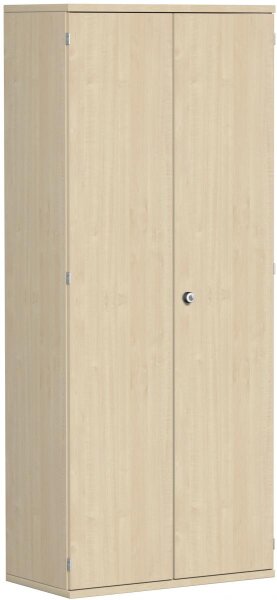 Flügeltürenschrank, 4 Dekor-Einlegeböden, abschließbar, 1000x425x1920, Ahorn/Ahorn
