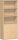 Modulschrank 1. + 2. OH Holztüren, abschließbar, 3. - 5. OH Regal, 3 Dekor-Einlegeböden, 800x425x1920, Buche/Buche