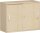 Anstell-Schiebetürenschrank mit Mittelseite, 2 Dekor-Einlegeböden, mit Stellfüßen, abschließbar, 1000x425x720, Ahorn/Ahorn
