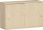 Anstell-Schiebetürenschrank mit Mittelseite, 2 Dekor-Einlegeböden, mit Stellfüßen, abschließbar, 1200x425x720, Ahorn/Ahorn