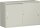 Schiebetürenschrank mit Mittelseite, 2 Dekor-Einlegeböden, abschließbar, 1200x425x768, Lichtgrau/Lichtgrau