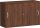 Schiebetürenschrank mit Mittelseite, 2 Dekor-Einlegeböden, abschließbar, 1200x425x768, Nussbaum/Nussbaum
