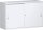 Schiebetürenschrank mit Mittelseite, 2 Dekor-Einlegeböden, abschließbar, 1200x425x768, Weiß/Weiß
