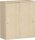 Schiebetürenschrank mit Mittelseite, 4 Dekor-Einlegeböden, abschließbar, 1000x425x1152, Ahorn/Ahorn