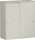 Schiebetürenschrank mit Mittelseite, 4 Dekor-Einlegeböden, abschließbar, 1000x425x1152, Lichtgrau/Lichtgrau