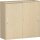 Schiebetürenschrank mit Mittelseite, 4 Dekor-Einlegeböden, abschließbar, 1200x425x1152, Ahorn/Ahorn