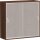 Schiebetürenschrank mit satinierten Glas-Schiebetüren, mit Mittelseite, 4 Dekor-Einlegeböden, nicht abschließbar, 1200x425x1152, Nussbaum