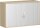 Anstell-Querrollladenschrank, 1 Dekor-Einlegeboden, mit Stellfüßen, abschließbar, 1200x425x720, Silber/Ahorn