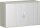 Anstell-Querrollladenschrank, 1 Dekor-Einlegeboden, mit Stellfüßen, abschließbar, 1200x425x720, Silber/Lichtgrau