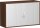 Anstell-Querrollladenschrank, 1 Dekor-Einlegeboden, mit Stellfüßen, abschließbar, 1200x425x720, Silber/Nussbaum
