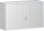 Querrollladenschrank, 1 Dekor-Einlegeboden, abschließbar, 1200x425x768, Silber/Weiß