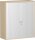 Querrollladenschrank, 2 Dekor-Einlegeböden, abschließbar, 1000x425x1152, Silber/Ahorn