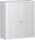 Querrollladenschrank, 2 Dekor-Einlegeböden, abschließbar, 1000x425x1152, Silber/Weiß